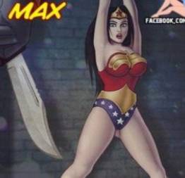 Mulher maravilha sendo estuprada pelo coringa