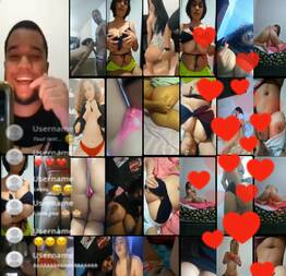 Novinha peituda Cloe e mais na Live das Belas no insta